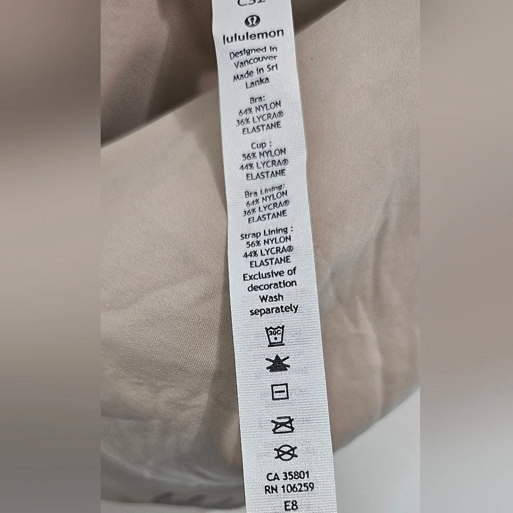 Lululemon Athletica Soft Beige Bra - Picture 4 of 8